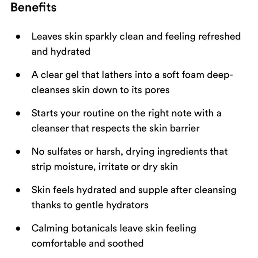 $12🌟 Peach & Lily Power Calm Hydrating Gel Cleanser